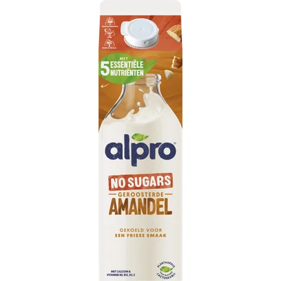Alpro Amandeldrink zonder suikers gekoeld
