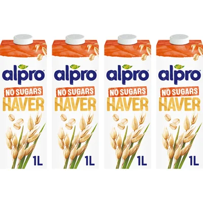 Alpro Haverdrink zonder suikers 4-pack