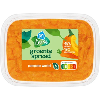 AH Terra Plantaardig groentespread pompoen wortel