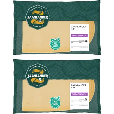 AH Zaanlander Extra belegen 48+ plakken 2-pack