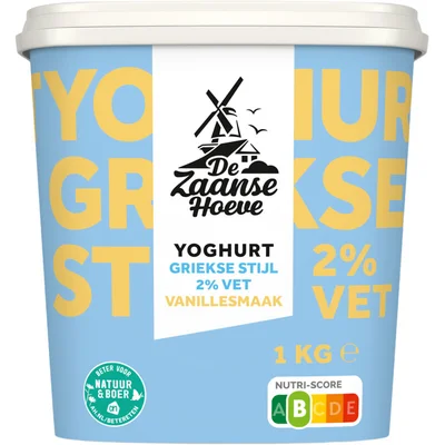 De Zaanse Hoeve Yoghurt Griekse stijl vanillesmaak