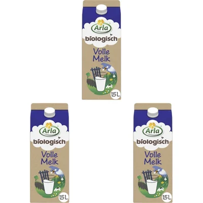 Arla Biologisch volle melk 3-pack