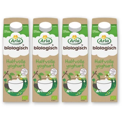 Arla Biologisch halfvolle yoghurt 4-pack