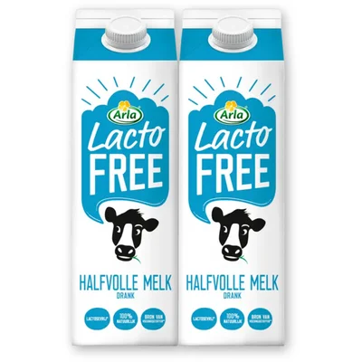 Arla Lactofree halfvolle melk 2-pack