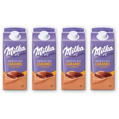 Milka Chocolademelk karamel smaak 4-pack