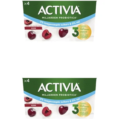Activia Yoghurt kers 0% 2-pack