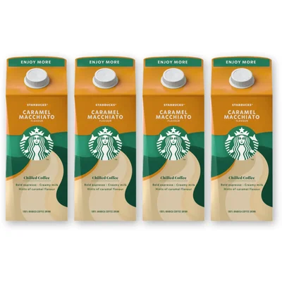 Starbucks Caramel macchiato ijskoffie 4-pack
