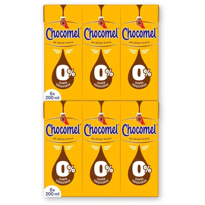 Chocomel 0% suiker toegevoegd 6-pack 2-pack
