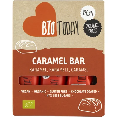 BioToday Vegan choco bar karamel