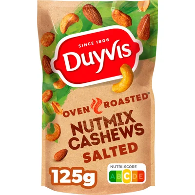 Duyvis Oven roasted nutmix cashews salted