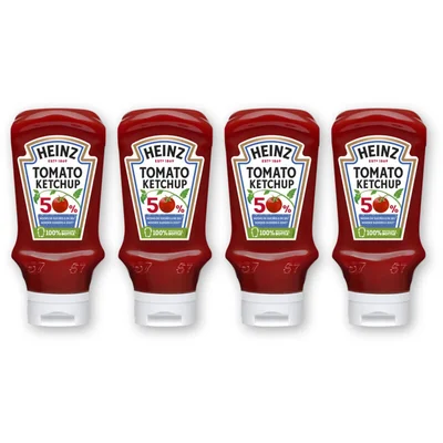 Heinz ketchup 50% minder suikers & zout 4-pack