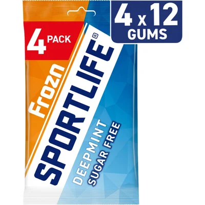 Sportlife Frozn deepmint sugar free gums 4-pack