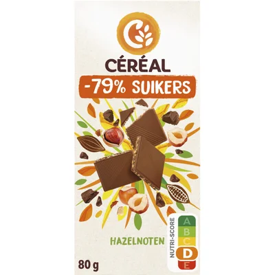 Céréal Melk chocolade-hazelnoten minder suikers