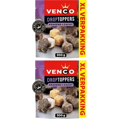 Venco Droptoppers krakend & zacht vvp 2-pack