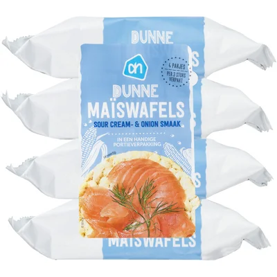 AH Dunne maiswafels sour cream 4-pack
