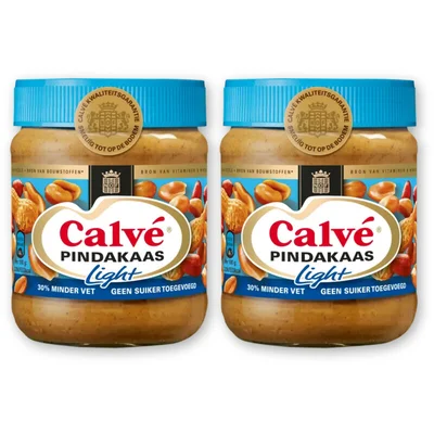 Calvé Pindakaas light 2-pack