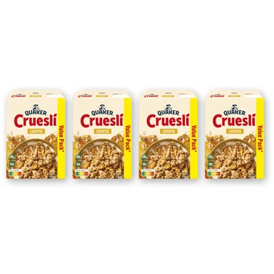 Quaker Cruesli luchtig value pack 4-pack