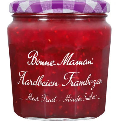 Bonne Maman Aardbeien frambozen minder suiker