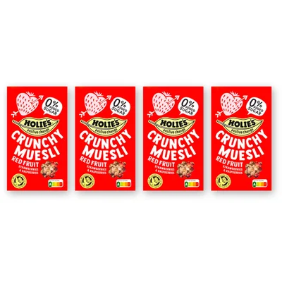 Holie's Crunchy muesli red fruit 4-pack