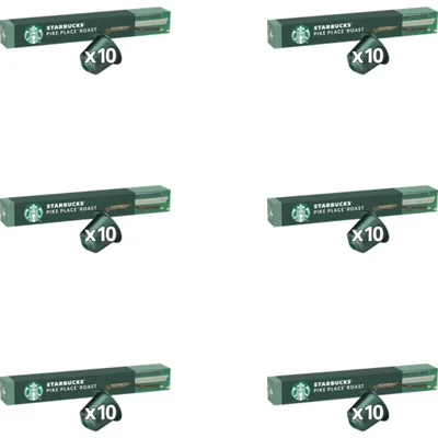 Starbucks Nespresso pike place lungo caps 6-pack