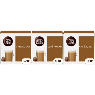 Nescafé Dolce Gusto Cafe au lait capsules 3-pack