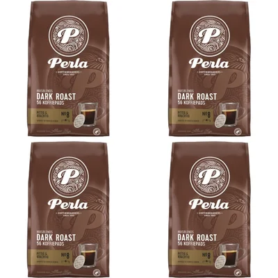 Perla Huisblends Dark roast koffiepads 4-pack