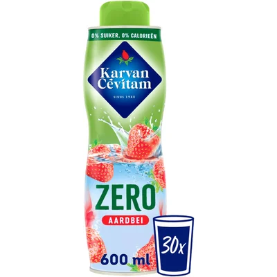 Karvan Cévitam Zero aardbei siroop