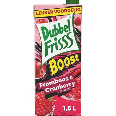 DubbelFrisss Boost framboos & cranberry