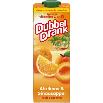 DubbelDrank Abrikoos & sinaasappel