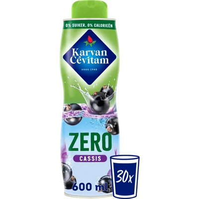 Karvan Cévitam Zero cassis siroop