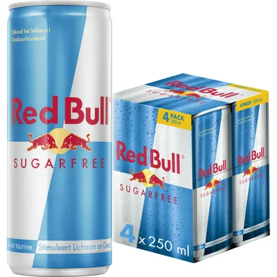 Red Bull Energy drink suikervrij 4-pack