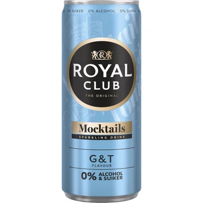 Royal Club Mocktails gin tonic flavour 0% alcohol
