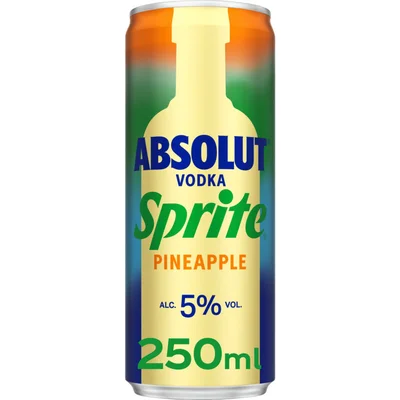 Absolut Vodka sprite pineapple