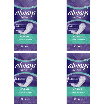 Always Dailies Fresh Normal 0% 4-pack