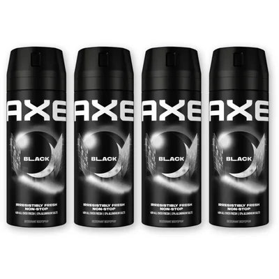 Axe Black deodorant bodyspray 4-pack