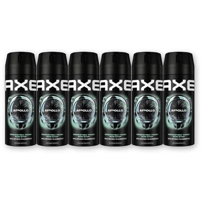 Axe Apollo deodorant bodyspray 6-pack