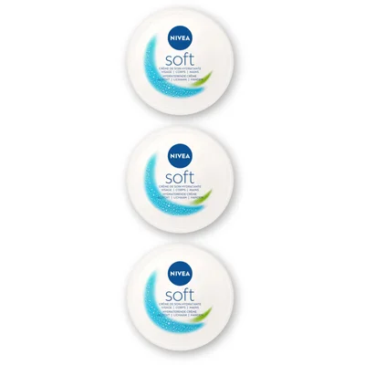 NIVEA Soft hydraterende creme 3-pack
