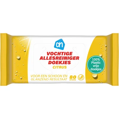 AH Vochtige allesreiniger doekjes citrus