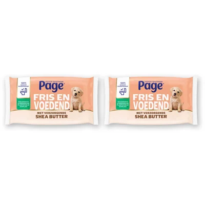Page Shea butter vochtig toiletpapier 2-pack