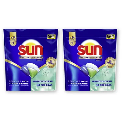 Sun Brilliant shine plus vaatwascaps 2-pack