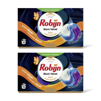 Robijn Wascapsules black velvet 2-pack