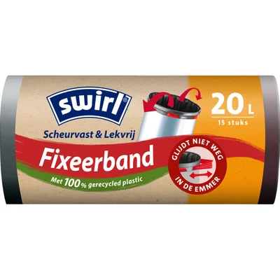 Swirl Vuilniszakken met fixeerband 20 liter