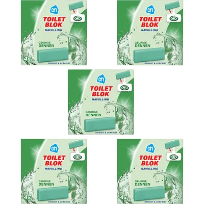 AH Toiletblok dennen navulling 5-pack
