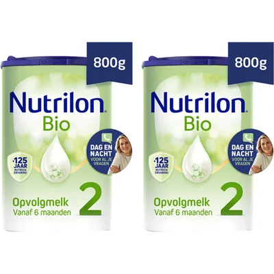 Nutrilon Bio 2 opvolgmelk 6+ maanden 2-pack