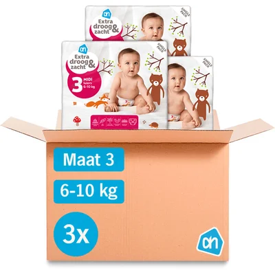 AH EDEZ open luiers maat 3 3-pack