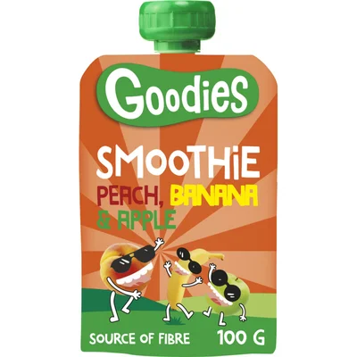 Goodies Knijpfruit smoothie peach, banana, apple