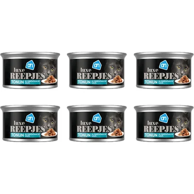 AH Luxe tonijnreepjes in saus 6-pack