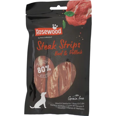 Rosewood Steak strips beef & pollock