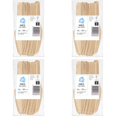 AH Houten mes 4-pack