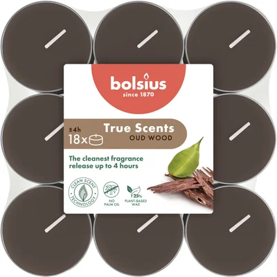 Bolsius True scents geurtheelichten oud wood